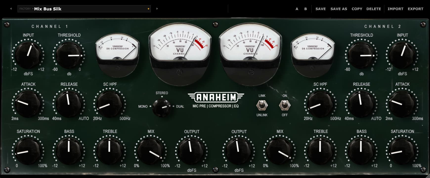 Anaheim audio plugin interface