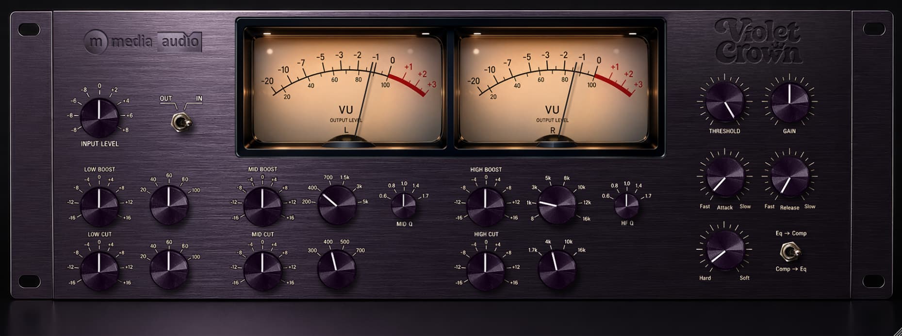 Violet Crown audio plugin interface