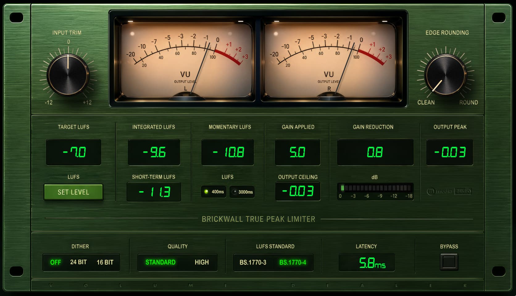 Volume Dealer audio plugin interface